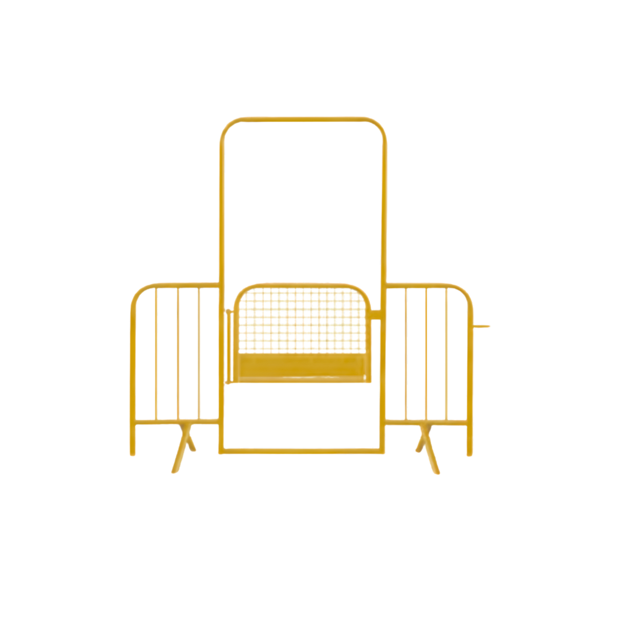 Dranghek doorgang met afsluitbare deur – Gekleurd