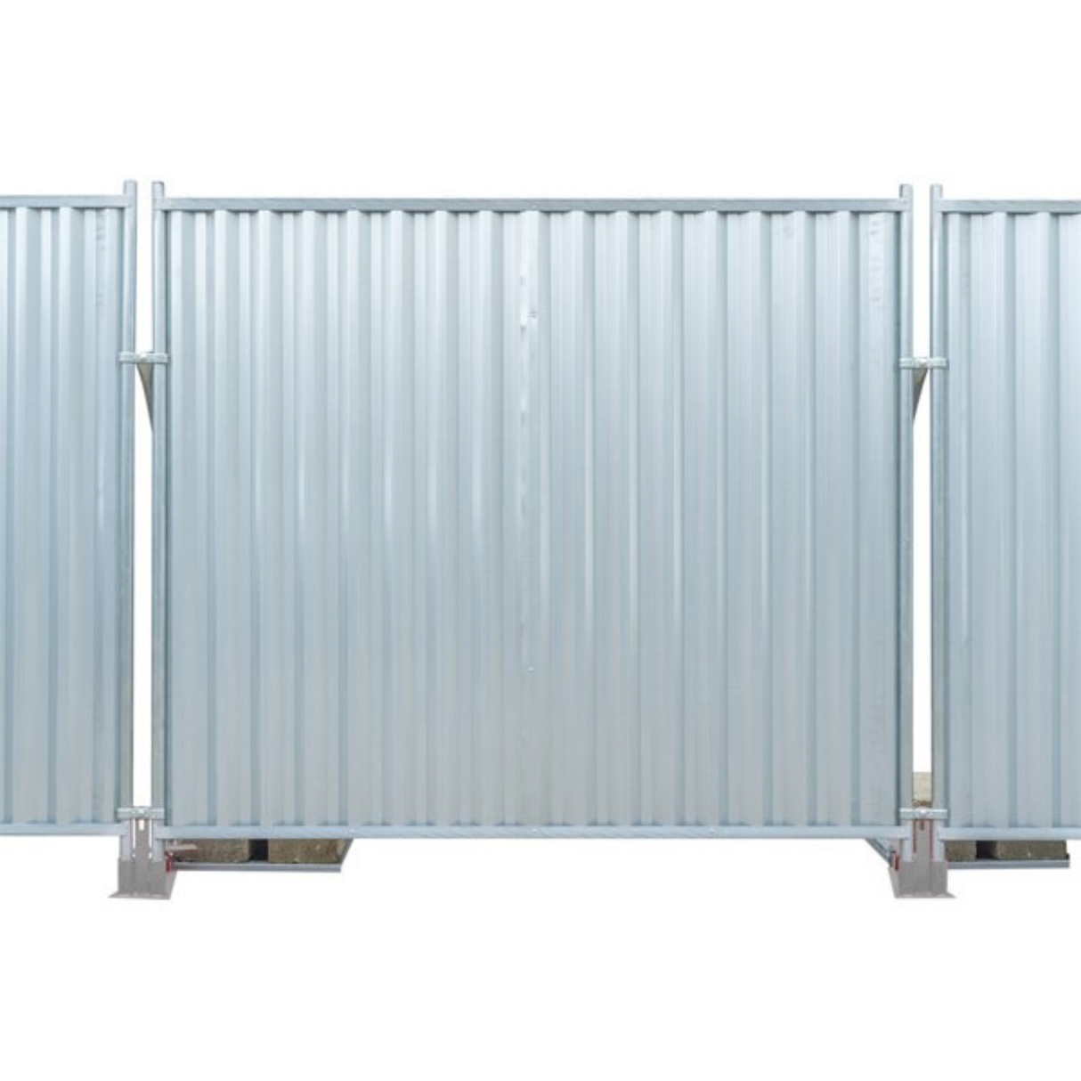 Blockade fence white background