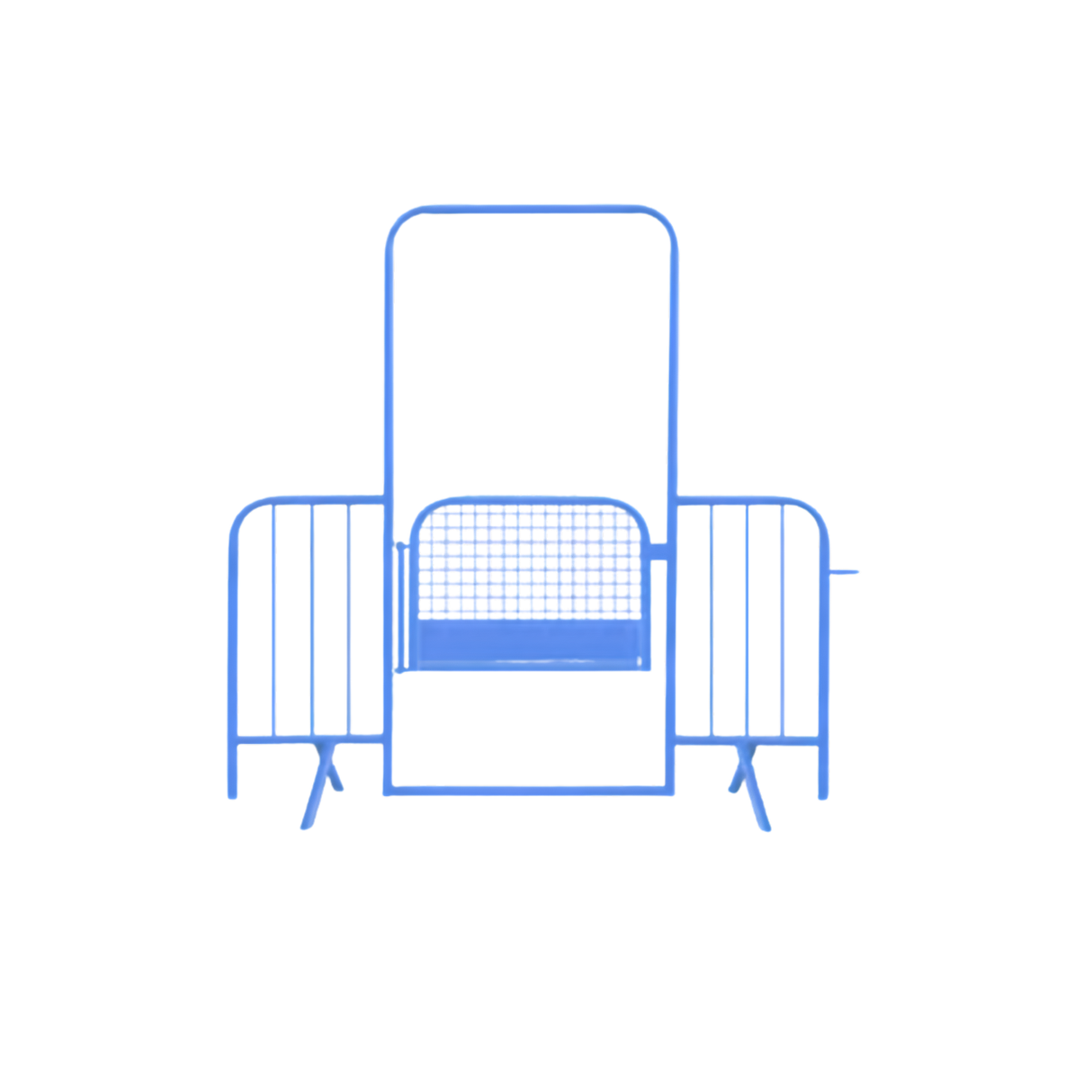 Dranghek doorgang met afsluitbare deur – Gekleurd