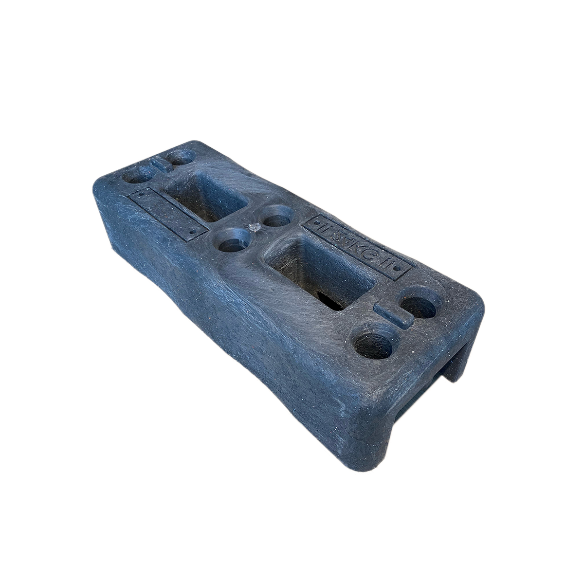 Side view of the Plastic Block 24kg. used as base for temporary fencing