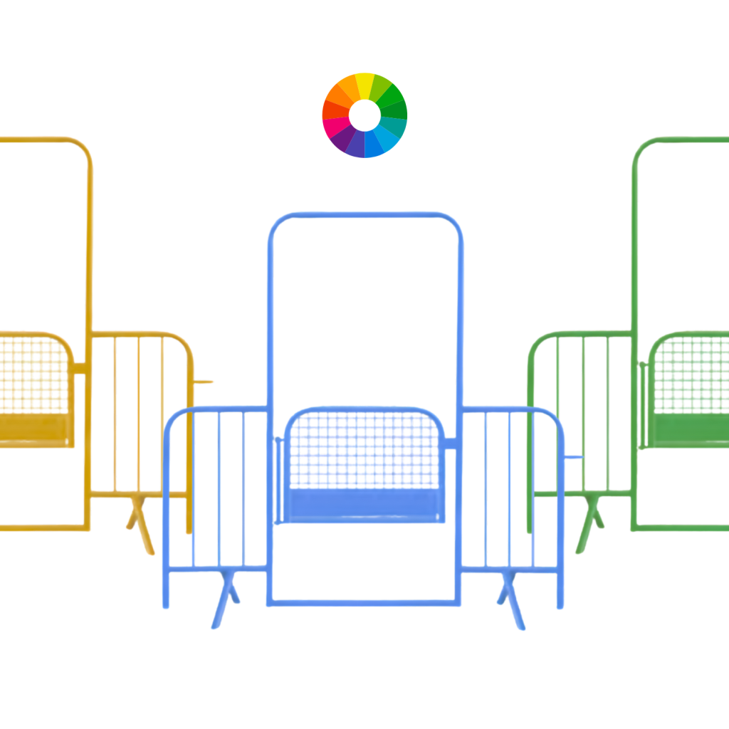 Dranghek doorgang met afsluitbare deur – Gekleurd