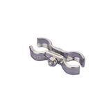 Galvanised steel basic coupler for connecting temporary fencing panels