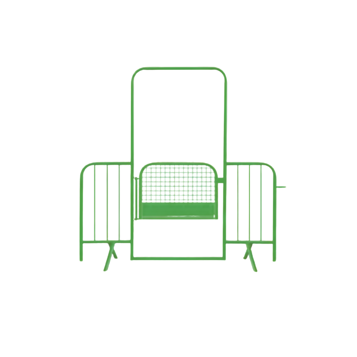 Dranghek doorgang met afsluitbare deur – Gekleurd