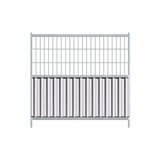 combi blockade 2m is a mix of a blockade fence with a mesh fence on top