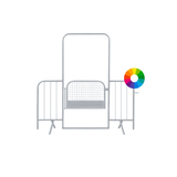 Dranghek doorgang met afsluitbare deur – Gekleurd