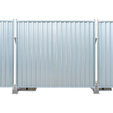 Blockade fence white background