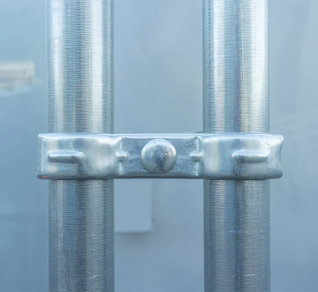 Basic coupler connecting two temporary fencing panels securely together