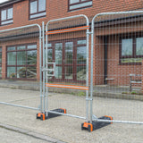Front view of the pedestrian door 1m