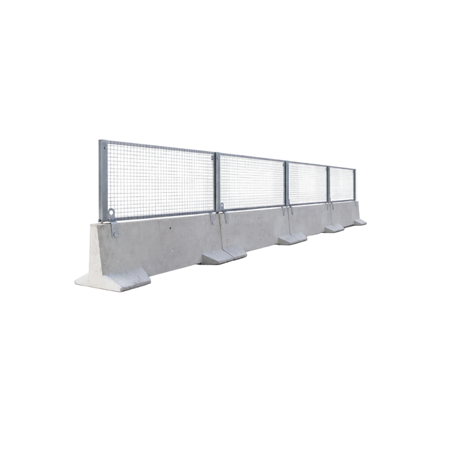 Reinforced Barrier With Mesh Panel