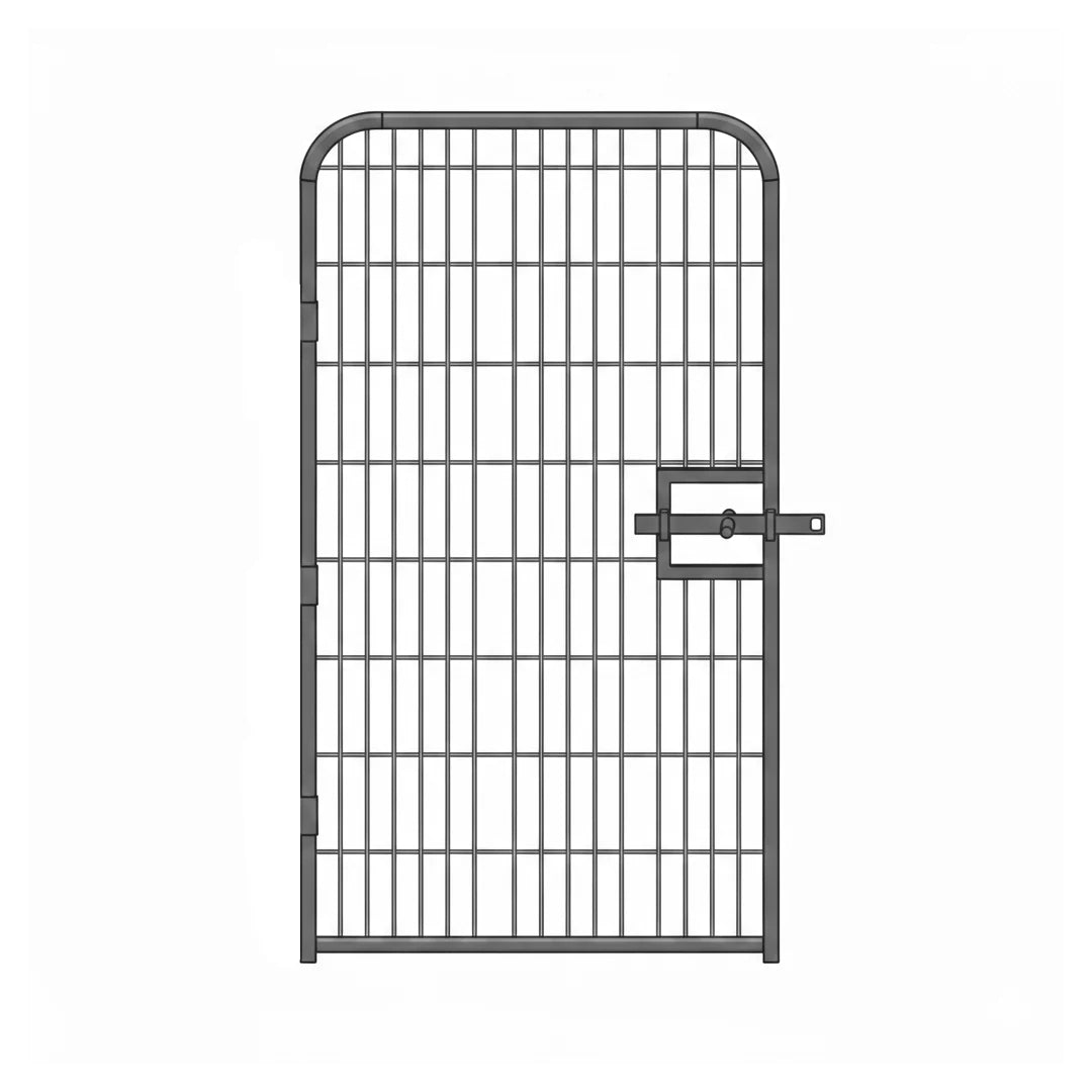 Voetgangersdeur Anti-Climb 2.4m hoog 